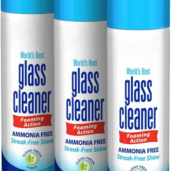 Glass Cleaner – 3-Pack 19fl oz Glass Cleaner SprayStreak-Free Cleaning and Shine – Ammonia-Free Glass Cleaner