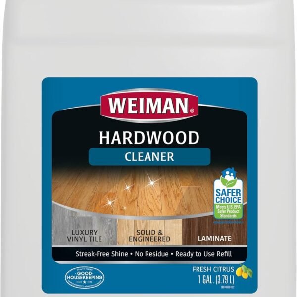 Weiman Hardwood Floor Cleaner - 128 Ounce Refill - Finished Engineered Hardwood Floors