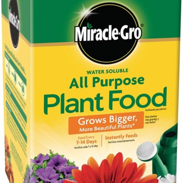 Miracle-Gro Water Soluble All Purpose Plant Food, Fertilizer for Indoor or Outdoor Flowers, Vegetables or Trees, 3 lbs.